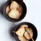 Tea Custard with Poached Fruit