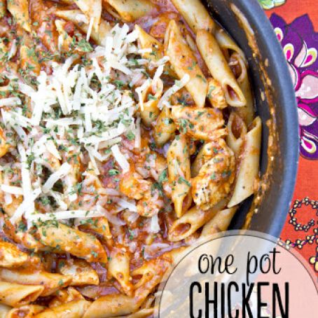 One Pot Chicken Spaghetti