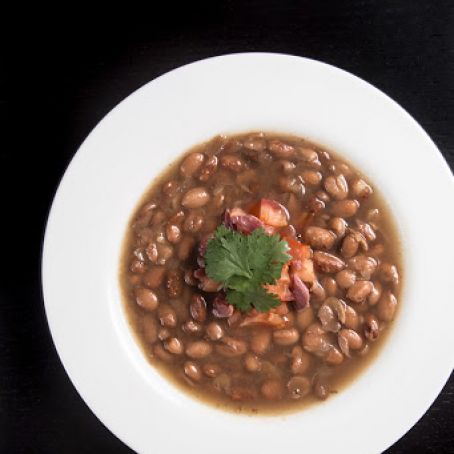 Pressure Cooker Smoky Ham Hock and Pinto Bean Soup
