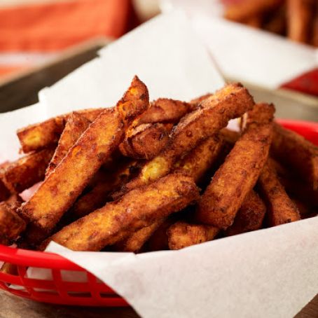 Ham & Cheddar Polenta Fries