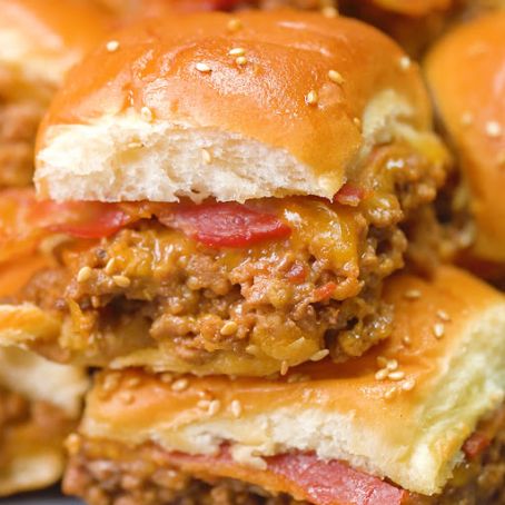Bacon Cheeseburger Slider Bake (ok  to freeze)