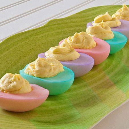 Easter Deviled Eggs