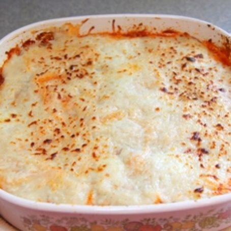 Eggplant Pie With Italian Sausage & Bechamel Sauce