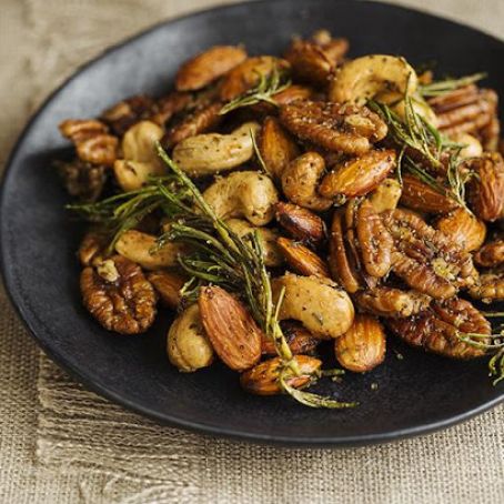 Spicy Fried Mixed Nuts