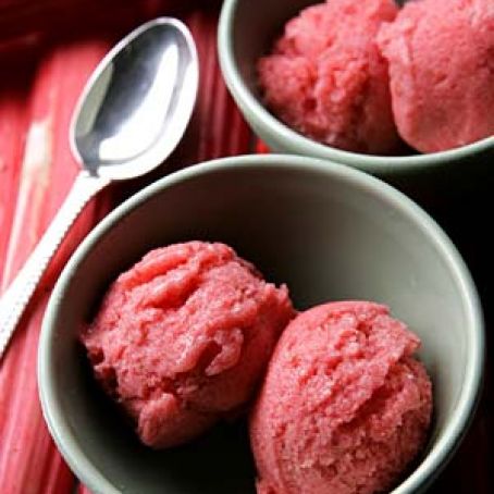 Strawberry Rhubarb Sorbet