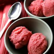 Strawberry Rhubarb Sorbet