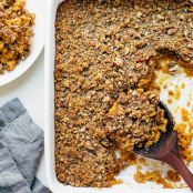 SWEET POTATO, PECAN CRUSTED  CASSEROLE