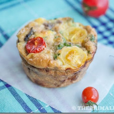 Basil, Sausage and Egg Muffins (Mini Frittatas)