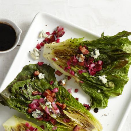 Grilled Romaine With Blue Cheese-Bacon Vinaigrette