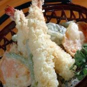 TEMPURA DE MARISCOS Y VERDURAS