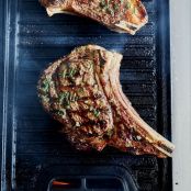 Bone-In Rib Eye Steaks with Grilled Onion Jam