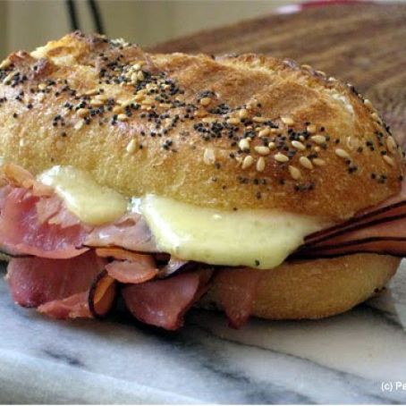 Emmental, Honey and Ham Panini