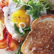 Bacon and Egg Sandwiches with Pickled Spring Onions