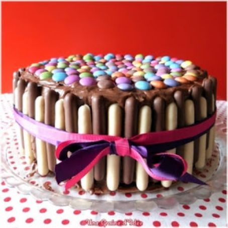 Layer Cake Party Chocolat Framboise (Smarties-Finger)