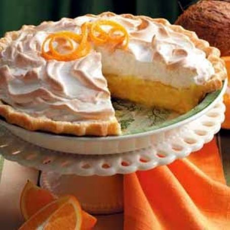 Orange Coconut Meringue Pie