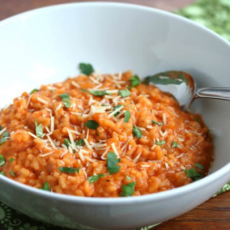 Risotto - Baked Tomatoe