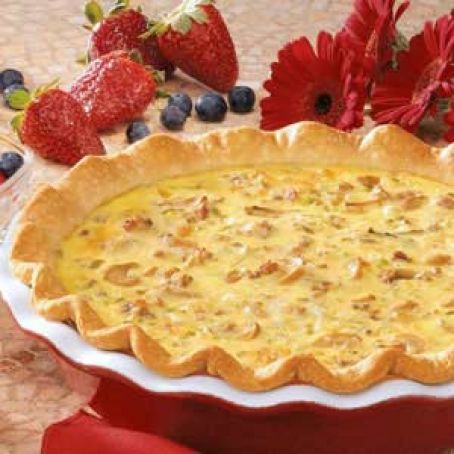 Sausage Mushroom Quiche