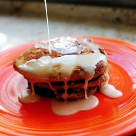 Cinnamon Bun Pancakes