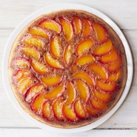 Peach-Bourbon Upside-Down Cake