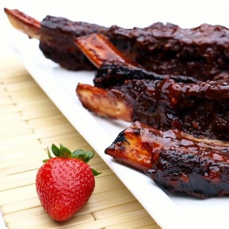 STRAWBERRY CHIPOTLE BEEF RIBS