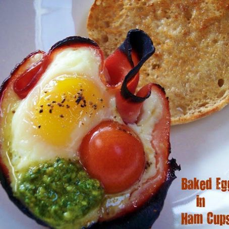 Baked Egg in Ham Cups
