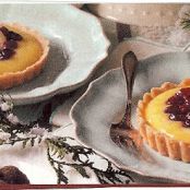 Cranberry-topped Lemon Tarts