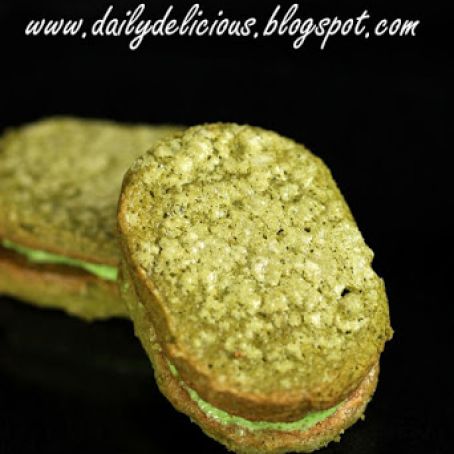 COOKIES - Green tea Dacquoise
