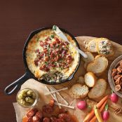 Cheesy Bacon and Turnip Greens Dip