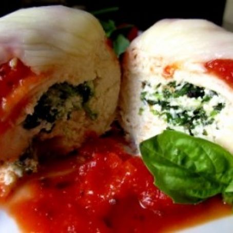 Chicken Rollatini & Spinach Parmigiana