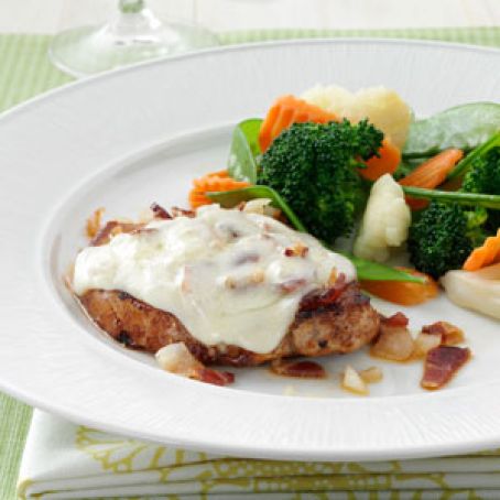 Bacon-Swiss Pork Chops Recipe