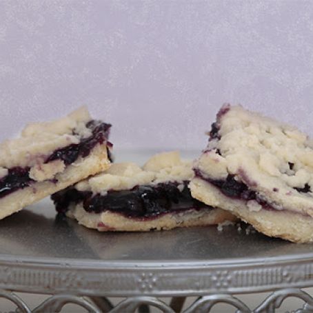 Blueberry Shortbread Bar Cookies