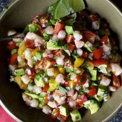 Mama Canales Garcias Avacado Shrimp Salsa