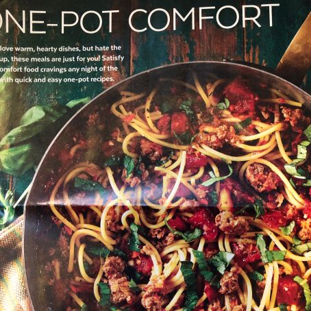 One Pot Ragu with Italian Sausage