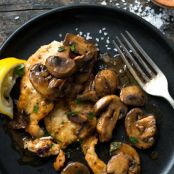 Lemon and Garlic Chicken With Mushrooms
