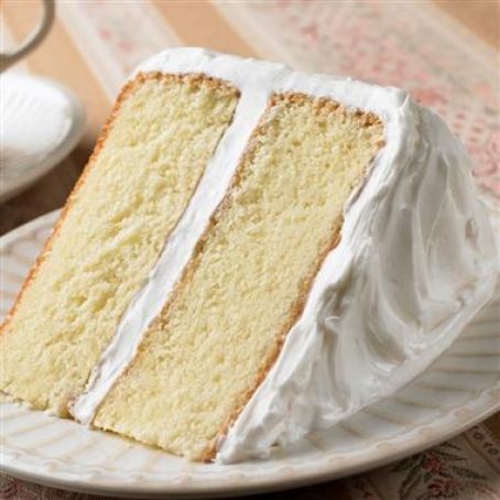 Classic White Cake with Buttercream Frosting