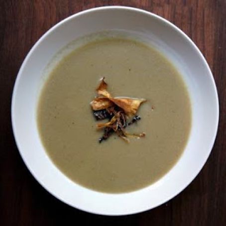 CREAM OF ARTICHOKE SOUP w/PORCINI