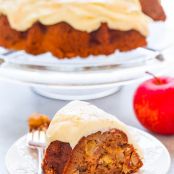 Apple Cinnamon Spice Cake with Cream Cheese Frosting