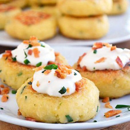 Loaded Mashed Potato Cakes