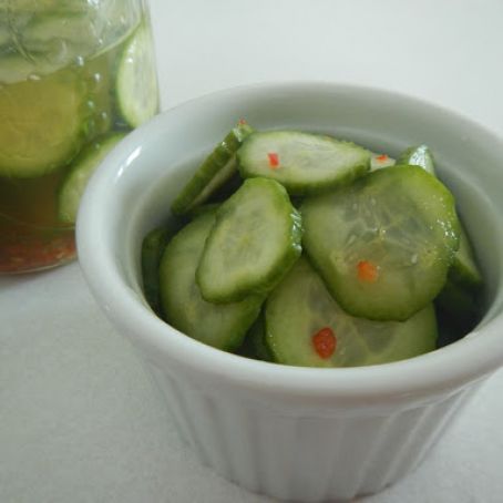 Spicy Pickled Kirby Cucumbers