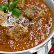 Roasted Tomato, Garlic and Onion Coconut Soup