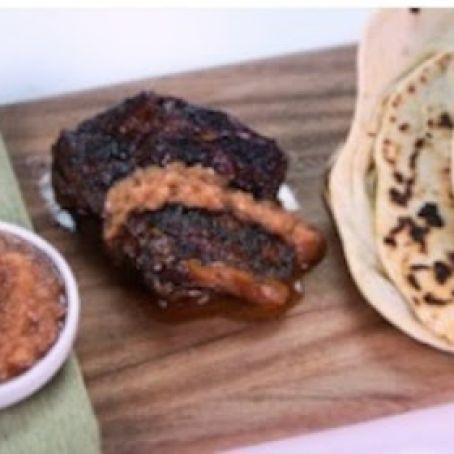 Jerk Chicken with Roti and Marinade