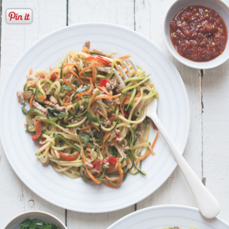 Zucchini Noodle Chow Mein