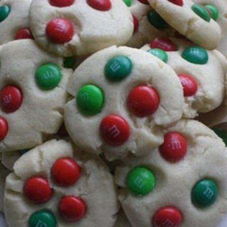 M&M Shortbread Cookies