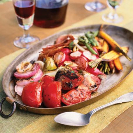 Vegetable Grill with Balsamic-Red Wine Glaze