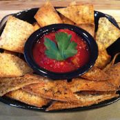 Garlic-Parmesan Baked Tortilla Chips