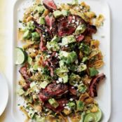 Cola-Marinated Flank Steak with Frito Chilaquiles