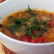 Cabbage Soup with Dill and Farro