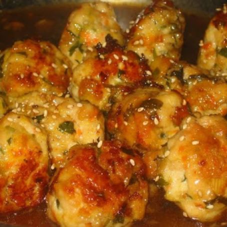 Honey-Lemon Glazed Turkey Meatballs
