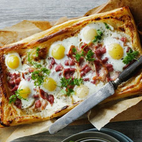 Bacon and Egg Puff Pastry