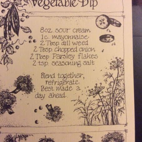 Vegetable Dip